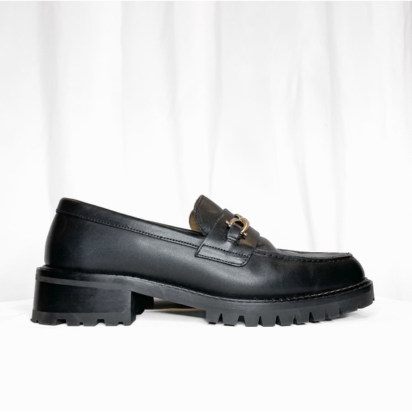 NEW Other Stories Black Leather Loafers • NWT - Picture 5 of 15